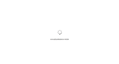 Desktop Screenshot of physiobalance-md.de
