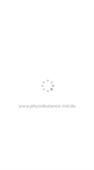 Mobile Screenshot of physiobalance-md.de